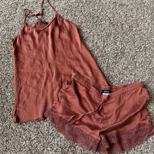 Etam Pajama Set Soft Lightweight Sleepwear